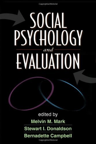 Melvin M. Mark Social Psychology And Evaluation 