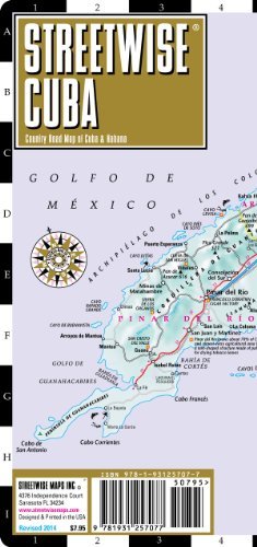Streetwise Maps Streetwise Cuba Map Laminated Country Road Map O Folding Pocket Size Travel Map 2014 Updated 