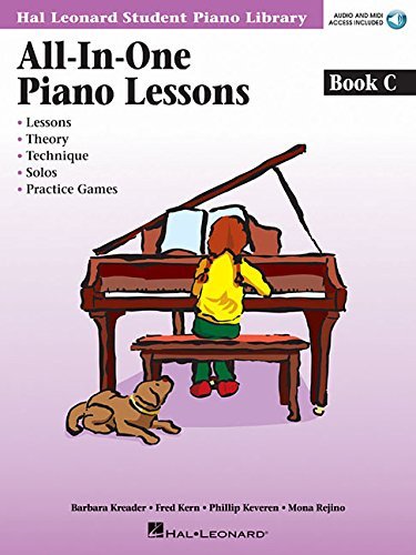 Fred Kern All In One Piano Lessons Book C Book With Audio And Midi Access Included [with CD 