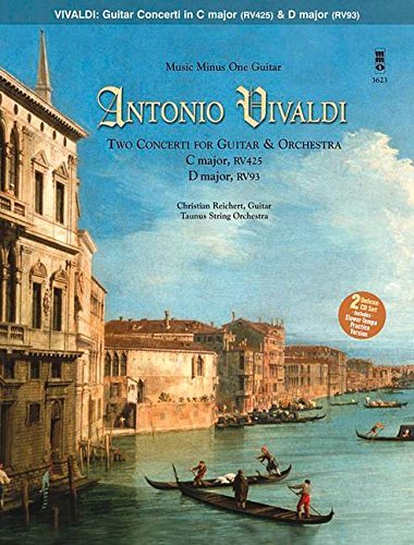 Antonio Vivaldi Vivaldi Two Concerti For Guitar (lute) & Orchest C Major Rv425 And D Major Rv93 [with 2 Cd's] 