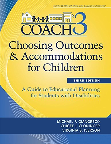 Michael Giangreco Choosing Outcomes And Accommodations For Children A Guide To Educational Planning For Students With 0003 Edition; 