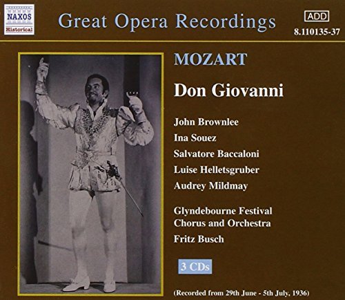 W.A. Mozart/Don Giovanni-Comp Opera@Brownlee/Souez/Baccaloni/&@Busch/Glyndebourne Fest Or