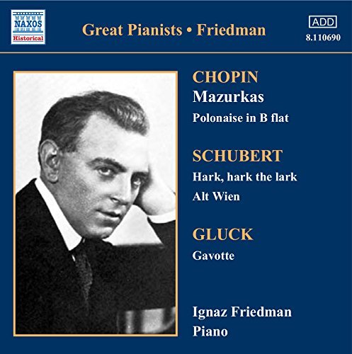 Ignaz Friedman/Great Pianists: Comp Recording@Friedman (Pno)