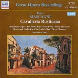 P. Mascagni Cavalleria Rusticana Comp Oper Gigli Rasa Simionato Bechi & Mascagni La Scala Orch 