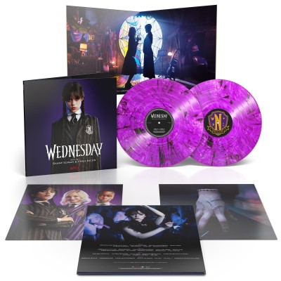 Wednesday/Season 1 Soundtrack (Purple Goth w/ Smokey Shadow Vinyl)@Danny Elfman & Chris Bacon@2LP