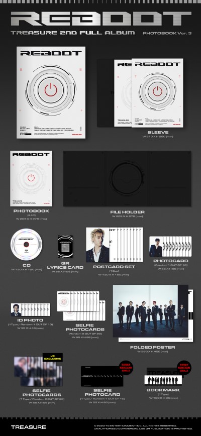 TREASURE/2ND FULL ALBUM 'REBOOT' Version 3