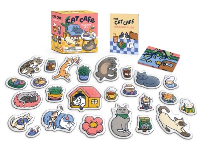 Running Press Mini Kit/Cat Cafe Magnet Set