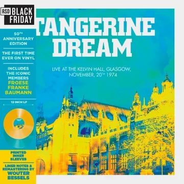 Tangerine Dream/Live at the Kelvin Hall, Glasgow 1974: 50th Anniversary Ediiton@Black Friday RSD Exclusive / Ltd. 2000 USA@2LP Blue + Yellow Vinyl