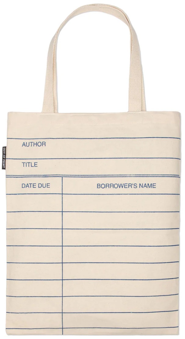 Tote Bag/Library Card (Natural)@Out of Print