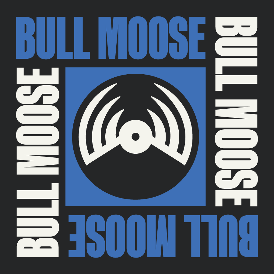 Bull Moose/Box Logo Sticker@Bull Moose Limited@3"x 3"