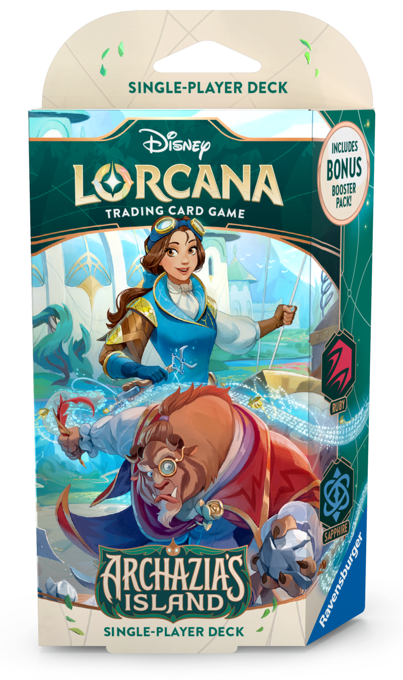Disney Lorcana/Archazia's Island Starter Deck Ruby And Sapphire