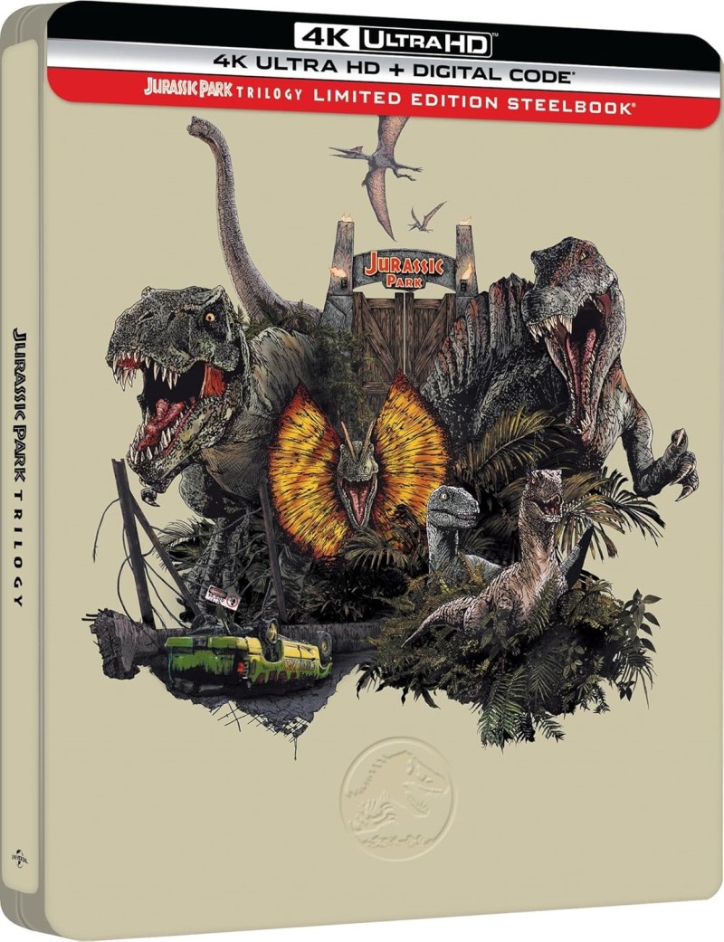 Jurassic Park Trilogy/Jurassic Park/Jurassic World/Jurassic Park III@4K-UHD Steelbook@PG13