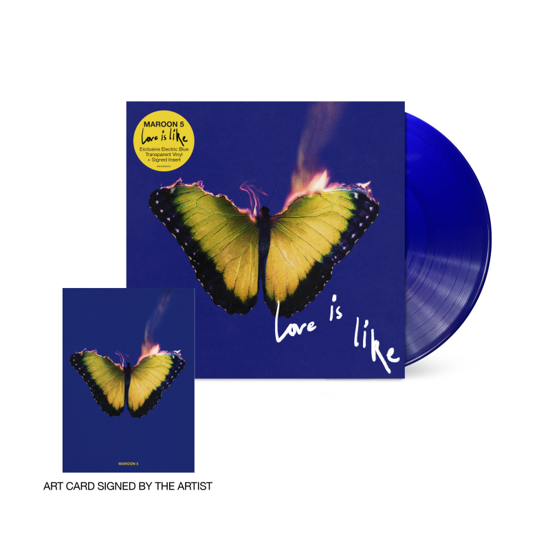 Maroon 5/Love Is Like [SIGNED Electric Blue Vinyl]@Indie Exclusive
