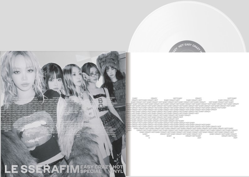 LE SSERAFIM/'EASY-CRAZY-HOT' SPECIAL VINYL [SILVER WHITE]@Indie Exclusive