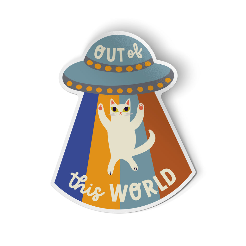 Sticker/Out Of This World Cat