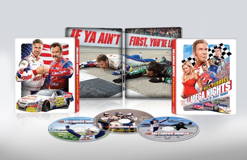 Talladega Nights: The Ballad Of Ricky Bobby/Ferrell/ReillyCohen@4K-UHD STEELBOOK