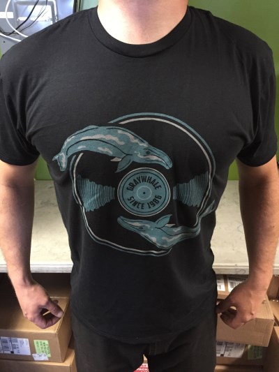 Graywhale T-Shirt/Whale & Record Black X-Small@Black@X-Small