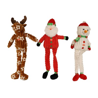 Patchwork Plush Dog Toy - Christmas Muttley