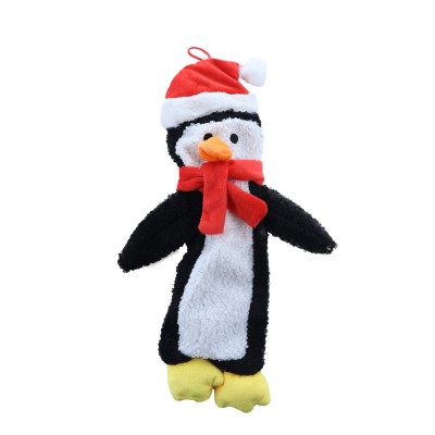 Patchwork Plush Dog Toy - Christmas Stuffingless