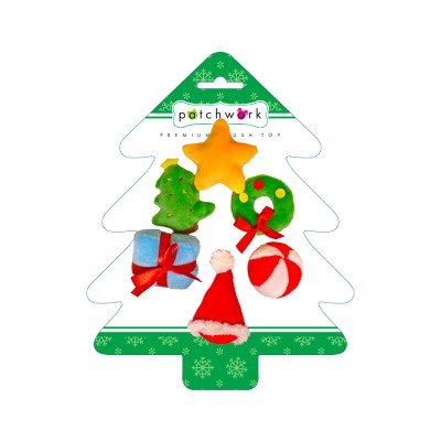 Patchwork Cat Plush Toy - Christmas Cat Tree