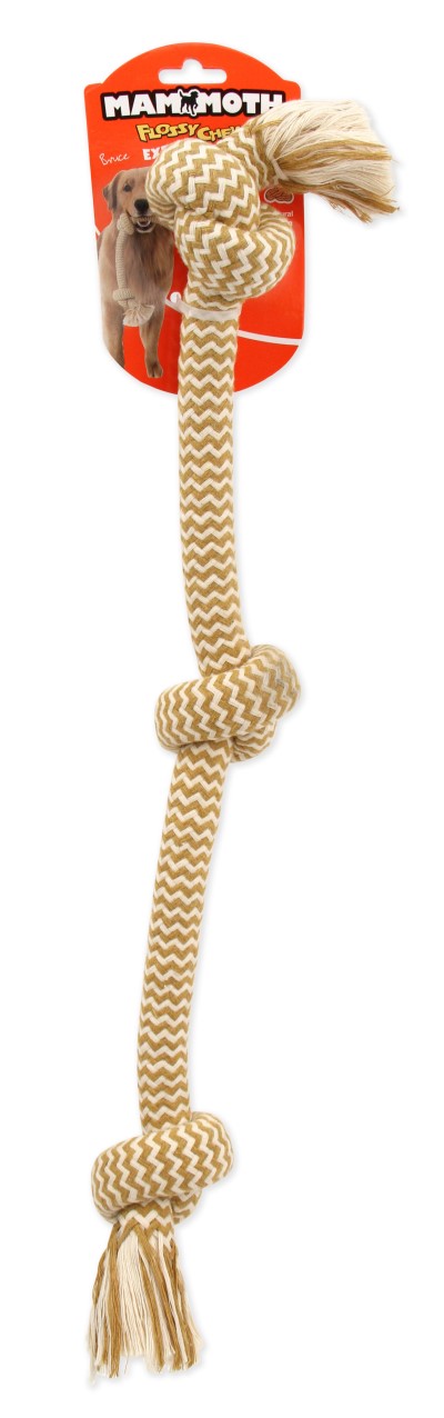 Mammoth Dog Toy - Peanut Butter Scented 3 Knot Rope