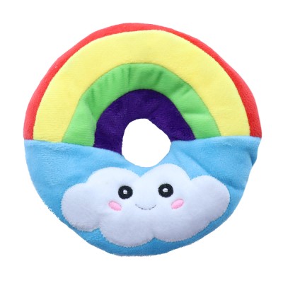 Patchwork Dog Toy - Pricklet Rainbow Ring