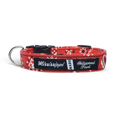 Mississippi Made Dog Collar - Bandana Red