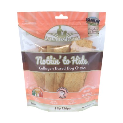 Nothin To Hide - Flip Chips Collagen Dog Chew - Digestible Rawhide Alternative Treat