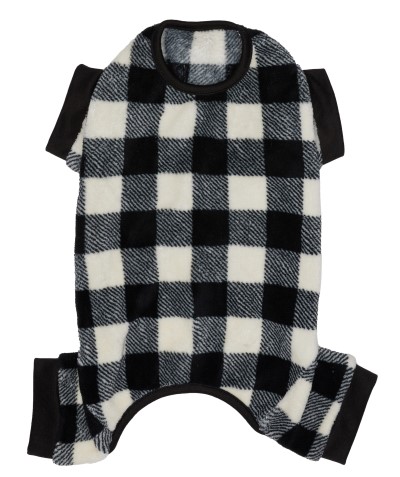 Hotel Doggy - Pet Pajamas - Buffalo Plaid Vanilla Ice PJs
