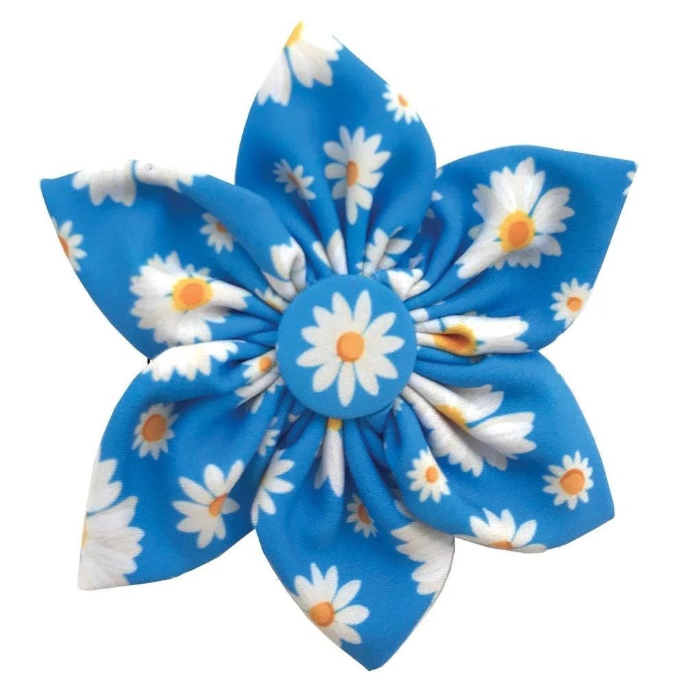 Huxley & Kent Dog & Cat Pinwheel - Stylish, Adjustable & Secure Collar Accessory for Pets - Flower Child