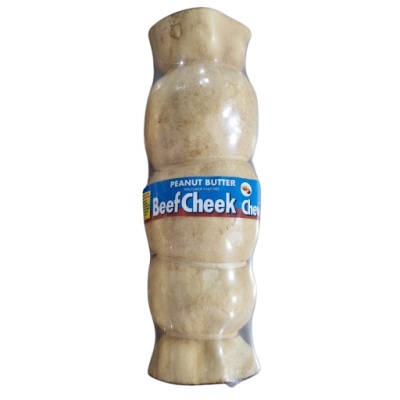 - Highly Digestible Beefhide Dog Chew - Peanut Butter Cheek Roll - Natural Source Of Collagen - Supports Dental Health