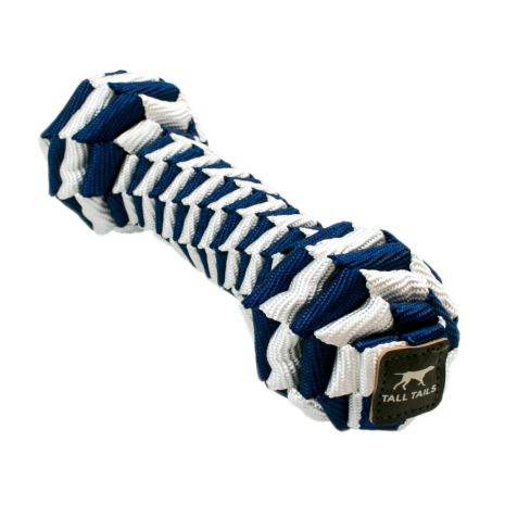 Tall Tails Rope Toy - Navy Braided Bone