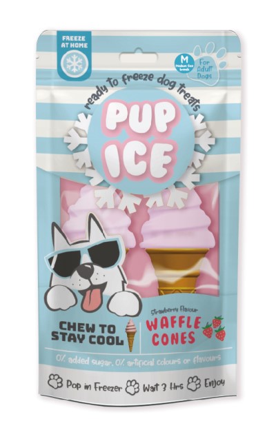 Ethical Pet - Dog Chew - Pup Ice Waffle Cone Strawberry