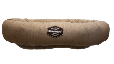 Mississippi Made Donut Dog Bed - Solid Tan