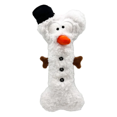 Huxley & Kent Power Plush Dog Plush Toy - Snowman Bone