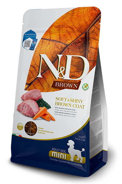 Farmina  N&D Brown Coat Canine Dry Dog Food - Lamb, Potato Carrot & Kelp Adult Mini