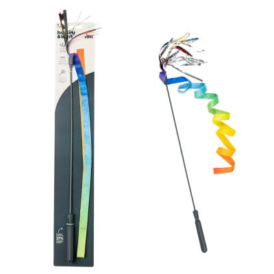 Huxley & Kent Cat Toy - Rainbow Cat Wand