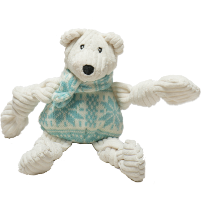 HuggleHounds Dog Toy - Tundra Polar Bear Knottie