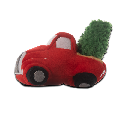 Hollywood Feed Dog Toy - Christmas Red Truck 3-in-1