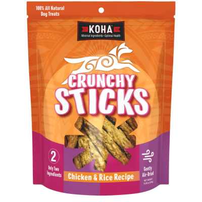 KOHA Dog Treats - Crunchy Sticks Chicken & Rice Recipe