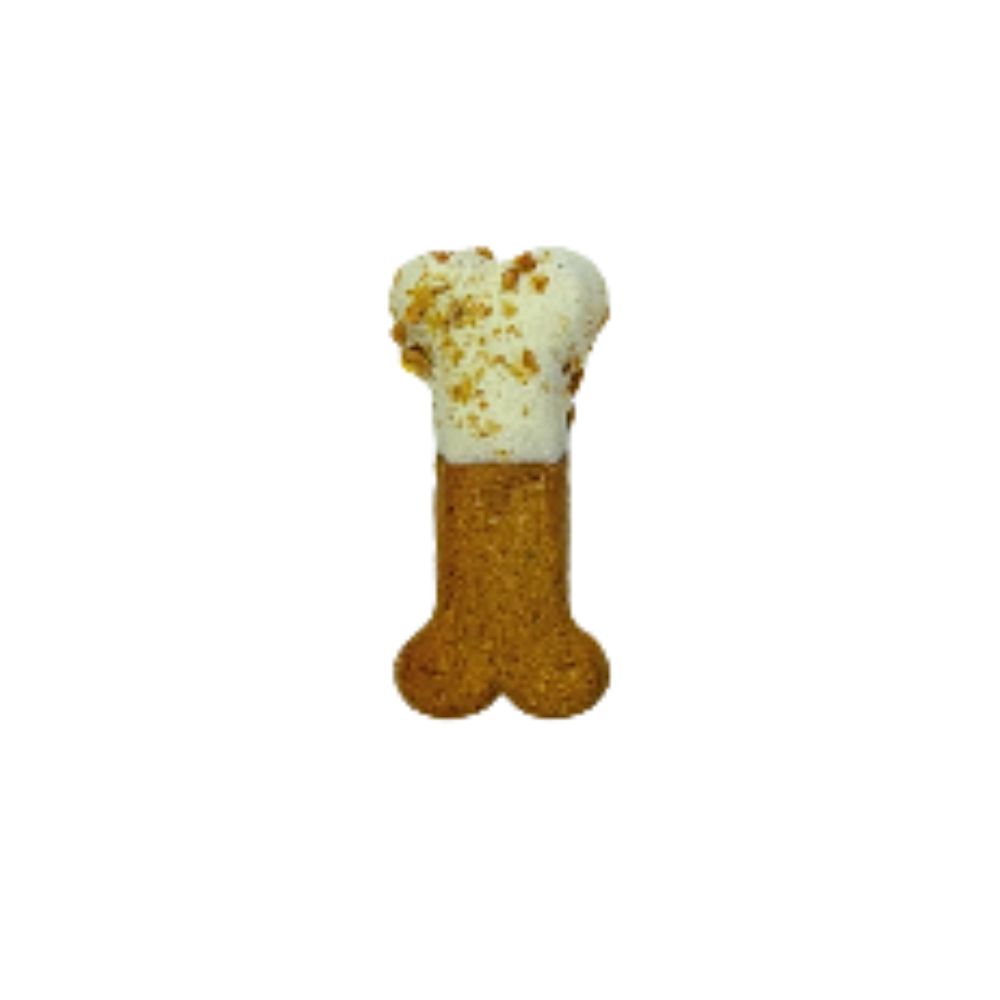Preppy Puppy Gourmet Bakery Dog Cookie - All Natural & Wheat Free Treat - Hand Decorated Small Birthday Bones-Single