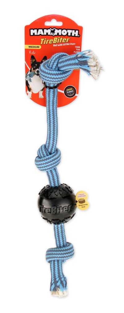 Mammoth - Dog Toy - TireBiter Ball with Treat Station