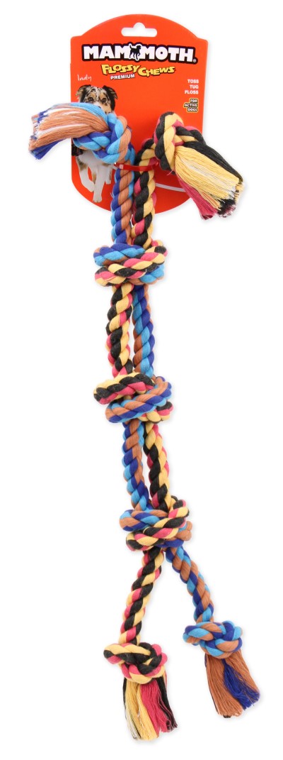 Mammoth Dog Toy - Double Rope Tug 4 Ends