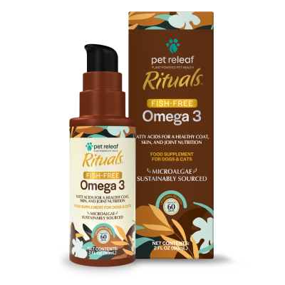 Pet Releaf - Dog & Cat Supplement - Fish-Free Omega 3 Oil