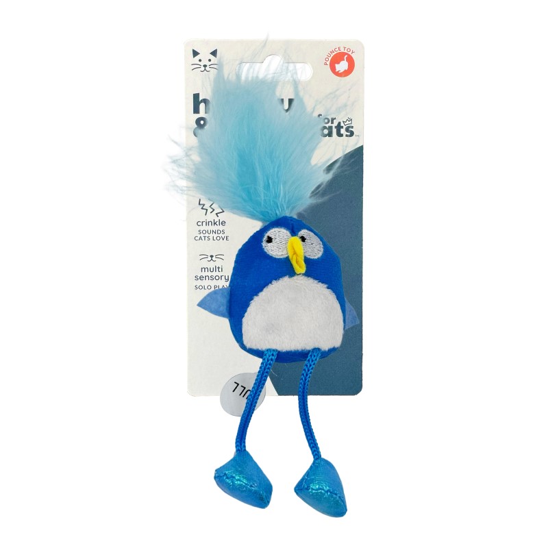 Huxley & Kent - Kittybelles Interactive Cat Toy Chirpy for Play & Hunting Stimulation – Bluebird