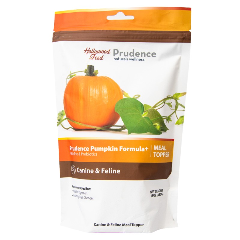 Prudence Dog & Cat Meal Topper Supplement - Advanced Digestive Health Support - Pumpkin Formula+ with Prebiotics & Probiotics