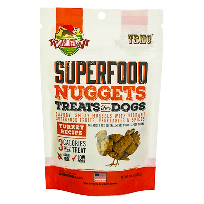 Real Meat - SuperFood Nuggets Dog Treats - Grain Free Turkey Recipe