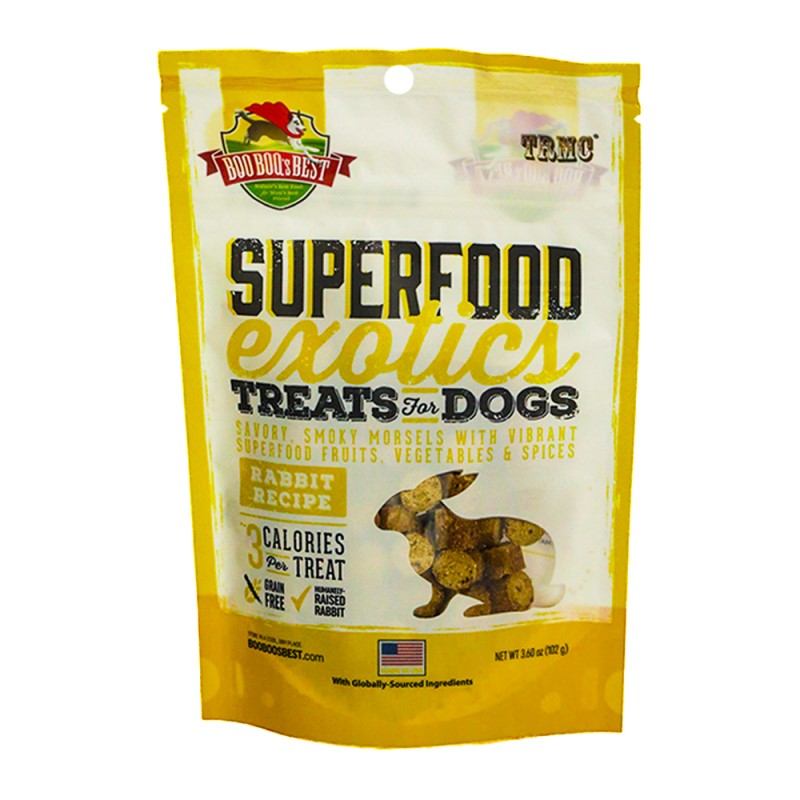 Real Meat - SuperFood Exotics Nuggets  Dog Treats - Grain Free Rabbit Recipe