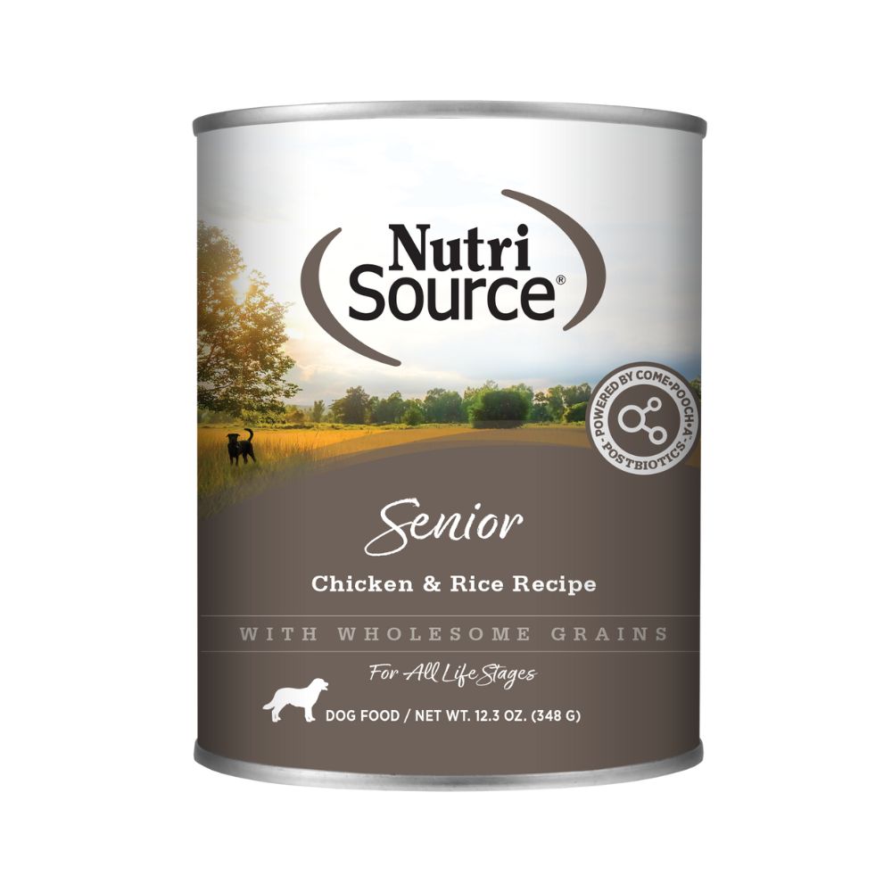Nutrisource Wet Dog Food Senior Chicken Rice Recipe Case Of 12