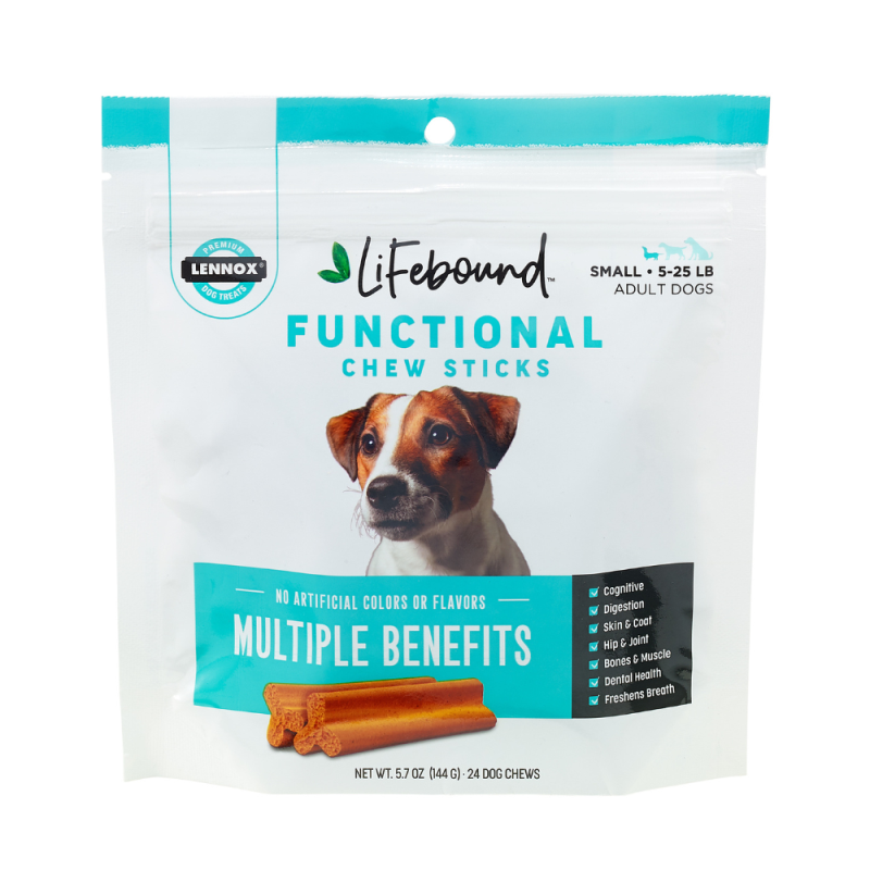 Lennox - Lifebound Functional Chew Sticks - Dental & Joint Support - Small Adult Dogs 5-25 lbs